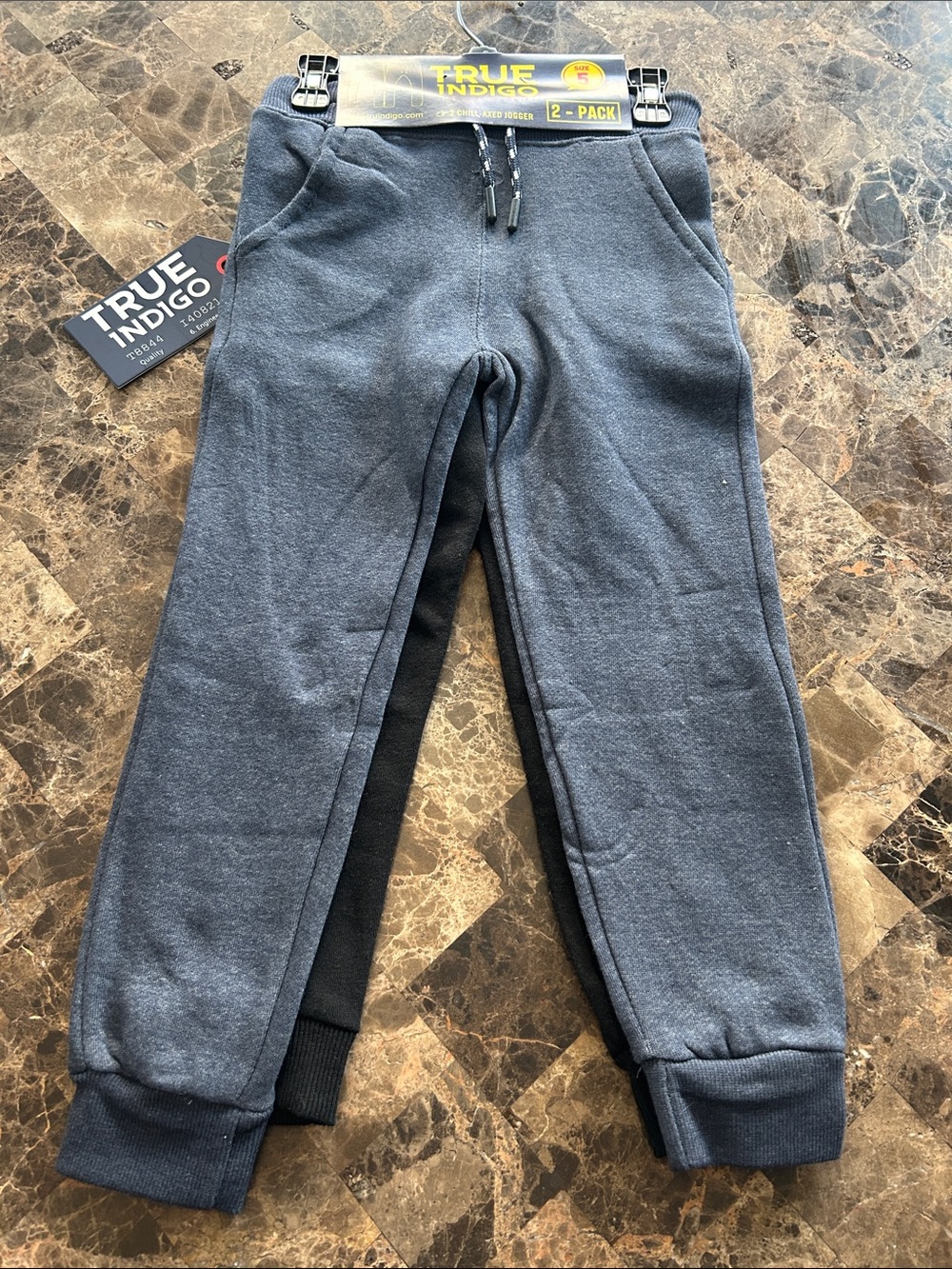 NWT 🆕 True Indigo Boys Charcoal & Black Jogger Winter Pants - 2-Pack size 5 yrs